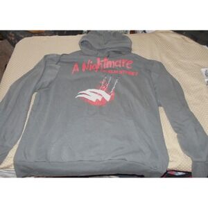 A Nightmare On Elm Street Freddy Krueger Hoodie Sweatshirt Hoodie GRAY Men's XL